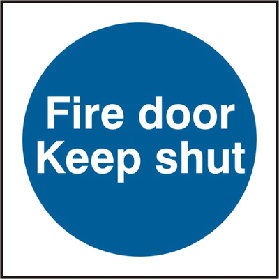 FIRE DOOR KEEP SHUT RPVC