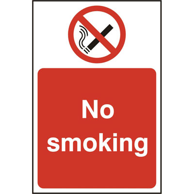NO SMOKING RPVC (Red)