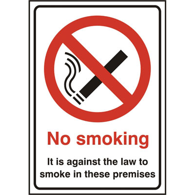 NO SMOKING RPVC