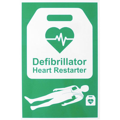 AED AUTOMATED EXTERNAL DEFIBRILLATOR SIGN